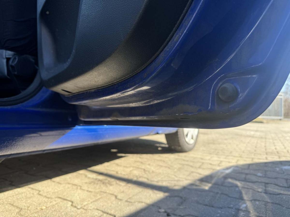 Skoda Fabia 2 5J original T&uuml;r hinten rechts LF5K Dynamic Blue Flie&szlig;heck Rohbau Bj.2009